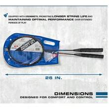 EastPoint Sports 2 Player Badminton Racket Set; Contains 2 Rackets With Tempered - Default - View 4