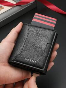 CARRKEN New Style Men's Vintage Wallet, Fashionable Tri-Fold Multi-Function Card & Cash Holder, Youth Versatile Multi-Card Slots Wallet, Great Gift For Men Formal/Business Formal Valentine's Day Ideas - Various - View 8