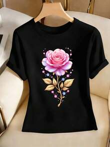 Women T-Shirts - Black - View 2