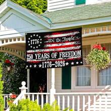 250 Years American Anniversary Flag Betsy Ross 250th Anniversary USA Flag 4th Of July We The People 1776 Patriotic American Flags For Outside 3x5 Outdoor Yard Decorations - Black - 查看 4