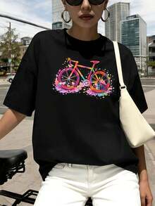 Women T-Shirts - Black - View 1