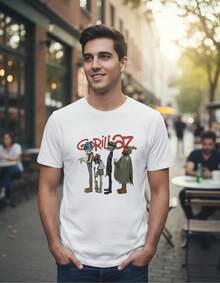 Tshirt Muscle Freaks Music Band Style - White - View 1