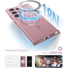 1 miếng dán ống kính camera silicon lỏng từ tính mạ vàng hồng Hadaasi, ốp lưng điện thoại mềm mờ, hỗ trợ sạc không dây, bao phủ toàn diện, tương thích với Samsung Galaxy S26Ultra/S26Plus/S26/S26Edge, tương thích với iPhone 17pro/17promax - Hoa hồng vàng - Xem 4