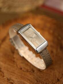 1pc Women's Quartz Watch, Fashionable Vintage & Elegant, Suitable For Daily Wear, Birthday/Graduation Gift - Grey - View 6