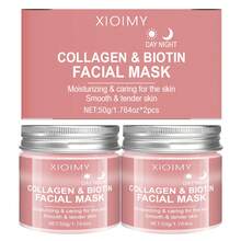 XIOIMY 买一送一胶原蛋白和生物素面膜 - 无酒精，深层补水，增强皮肤弹性，提亮肤色，增强皮肤光泽，胶原蛋白面膜 - 2pcs - 查看 11