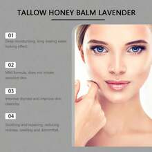 100g Lavender Tallow Honey Balm - Brightening Fade Dark Spots Firming Powerful Nourishing Repair Damaged Barrier Relieve Skin Redness Soothe Discomfort Lasting Fragrance - 香脂 - 查看 8