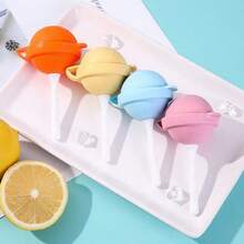 8/10/12pcs Set DIY Summer Frozen Dessert, Random Color Round Ice Cream Mold, Creative Lollipop Ice Ball Popsicle Mold, Suitable For Homemade Ice Pops, Sorbet & Party Sweets, Easy Release Non-Stick - Multicolor Random - View 6