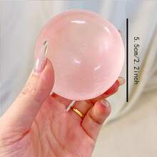 Bola de cristal transparente para apretar, juguete suave y esponjoso para aliviar el estrés, bola rebotosa, lindo juguete de agarre manual con degradado rosa y azul, regalo pequeño de relajación para adultos - Multicolor - Ver 3