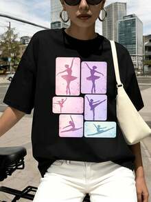 Women T-Shirts - Black - View 1