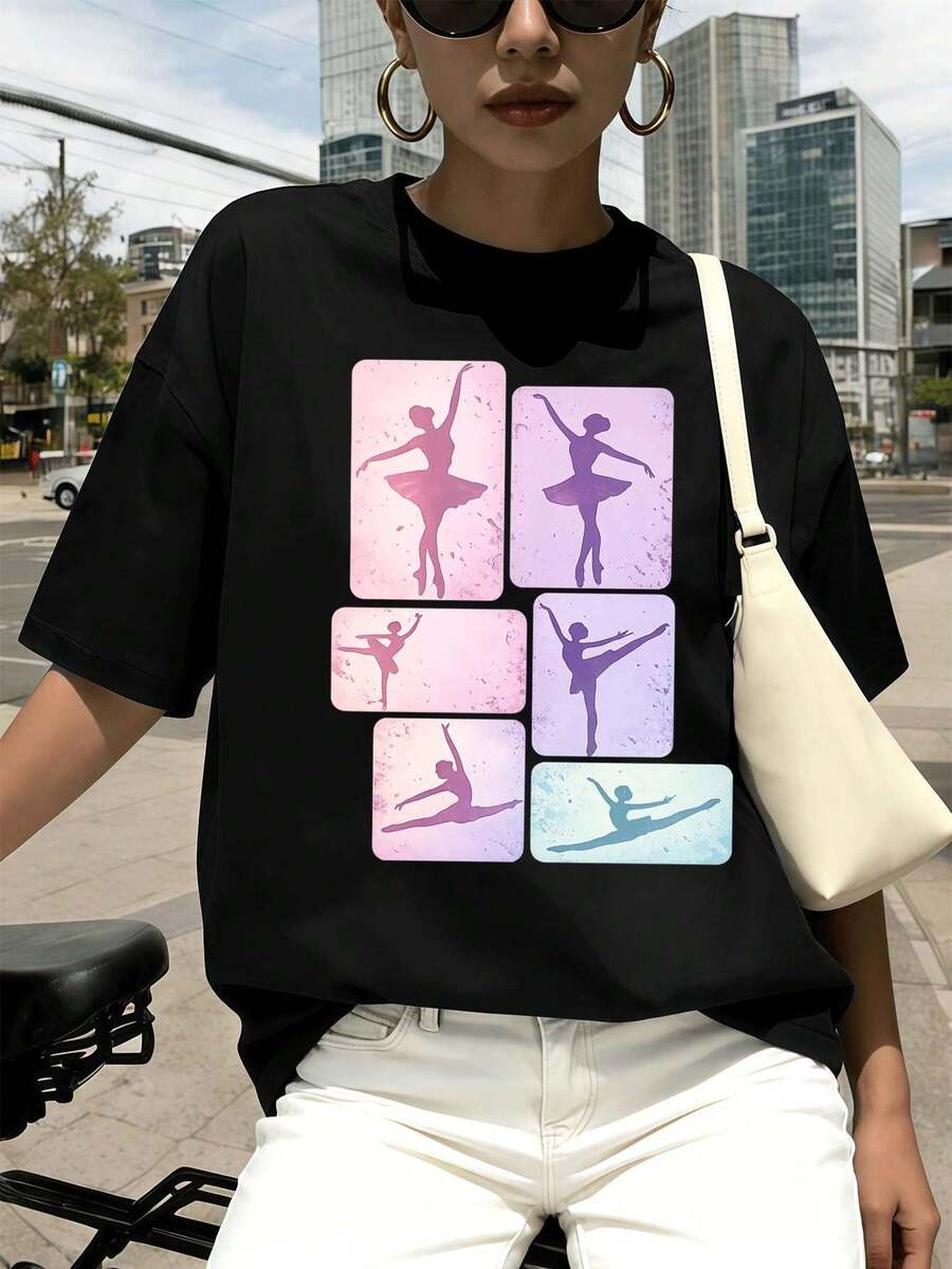 Women T-Shirts - Black - View 1