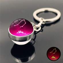 12 signos del zodíaco Bola de cristal luminosa Llavero, adecuado para regalos de vacaciones, regalos divertidos y lindos, regalos de cumpleaños, regalos de Pascua, regalos de Halloween, regalos de Navidad, regalos de fiesta, Squishy, Juguetes Squishy, Juguetes de estrés Squishy, Dumpling Squish, Juguetes para adultos mujeres - Multicolor - Ver 12