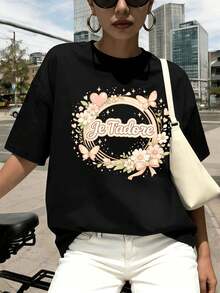Women T-Shirts - Black - View 1