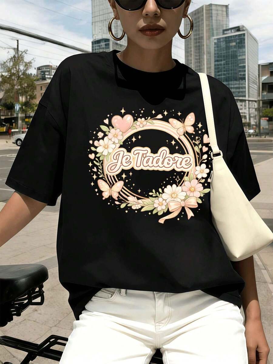 Women T-Shirts - Black - View 1