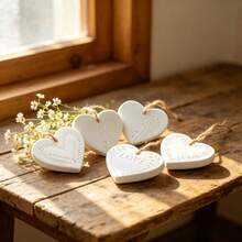 1pc DIY Clay Mold, 4-Linked Flower & Heart Pendant Mold, Suitable For Making Resin, Gypsum, Candle, Aromatherapy Products, Home Decor, Wedding Centerpiece, Silicone Mold - Four-piece Heart Pattern Mold - View 5