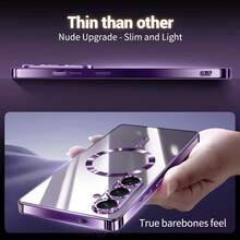 1个Hadaasi紫色手机壳，兼容三星Galaxy S26Ultra/S26Plus/S26/S26Edge/S26Pro/S25Ultra/S25Plus/S25/S25Edge/S25FE/A57/A37/A17/A07/A56/A36/A26/A55/A35/A25/A15/A24/A34/A14/A16/A06/A05S手机，支持无线充电，电镀边缘，防震耐用，提供全方位保护。兼容17 Pro/17 Pro Max/苹果Air/17/17 E/16、15、14、13、12、11 Pro Max Plus、16 E。 - 紫色 - 查看 8