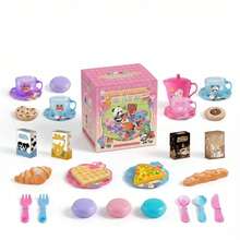 Set de 25 piezas de juego de té de fiesta para niñas, juego de té de juego de roles, juguetes de cocina de té de la tarde de princesa con tetera y tazas de té, adecuado para regalos de cumpleaños y Pascua, niños pequeños - Multicolor - Ver 13