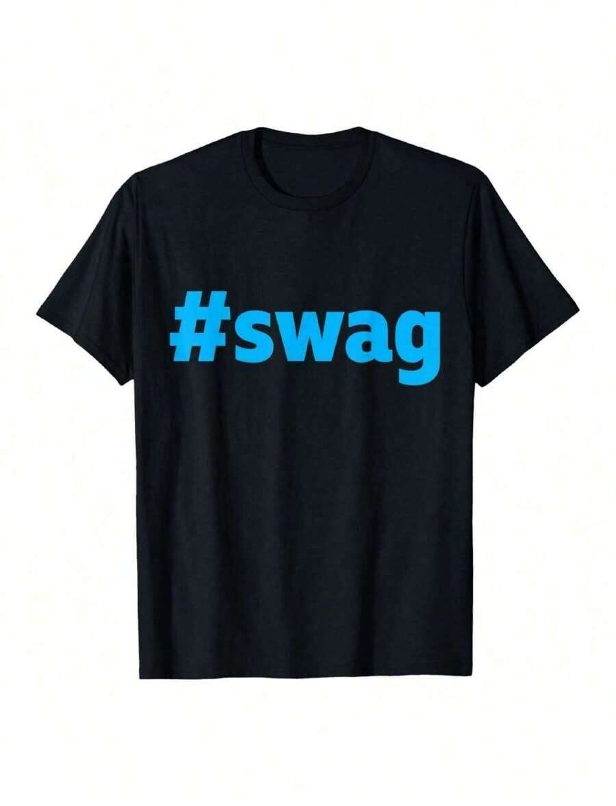 #Camiseta con el Hashtag Swag - Negro - Ver 1