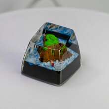 Tapas de teclas de paisaje en miniatura personalizadas, adecuadas para uso en teclados DIY - Ver 7