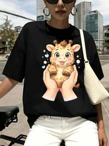 Women T-Shirts - Black - View 1