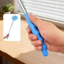1pc Retractable Hand-Held Fly Swatter, Plastic Mosquito Swatter For Home, Convenient Storage - A - View 4