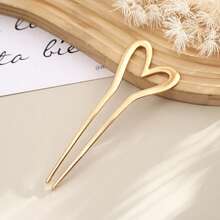3/1 piezas Pinza de pelo de aleación en forma de U con perlas para mujer, accesorio de peinado elegante y minimalista de alta gama, accesorio de pelo de diseño de moda de nicho lujoso y ligero, adecuado para Hanfu, Cheongsam, uso diario, fiestas, citas y otras ocasiones - Multicolor - Ver 6