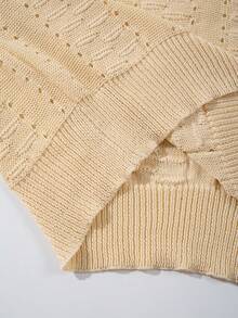 Áo vest nam Andreilee phong cách đường phố Mỹ mới Xuân/Hè, áo len dệt kim khoét lỗ, áo vest cổ tròn không tay, áo kiểu thường ngày thành thị. - Màu be - Xem 8