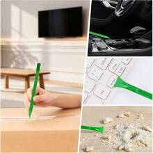 9 PCS Plastic Scraper Non-Scratch Sticker Remover Tools Car Crevice Cleaning Multi-Use Thumb Paint Scrappers Tight Spaces Crevices, Kitchen Removing Food, Stickers, Paint, Grease - Default - View 5