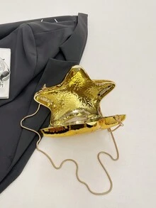 2026新款亚克力星形晚宴包 - 金色 - 查看 9