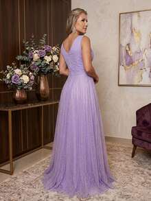 Women Prom & Evening Dresses - Lilac Purple - View 4