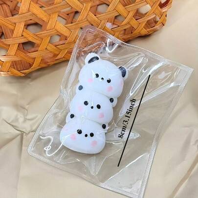 Đồ chơi bóp đầu gấu trúc Taba-Squishy, chất liệu TPR mềm mại giúp giảm áp lực lên ngón tay, món quà lý tưởng cho sinh nhật, Giáng sinh, Halloween và Lễ Phục sinh, mang đến trải nghiệm giác quan độc đáo.
