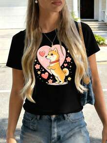 Women T-Shirts - Black - View 2