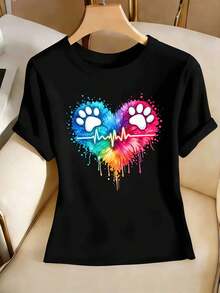 Women T-Shirts - Black - View 2