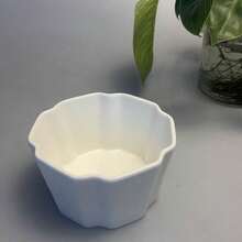 1 chiếc bát sứ hình cánh hoa để nướng bánh pudding, bát nướng tròn/vuông dùng trong lò nướng, bát sứ nhỏ, bát đựng soufflé, bát đựng sữa chua, bát tráng miệng, bát đựng kem. - trắng - Xem 7