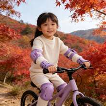 BAT DEICIDE DAT BASH 6-In-1 Toddler Protective Gear | CPSIA Certified | Ages 2-5 | For Skate Cycling Scooter - Lilac Purple - View 4