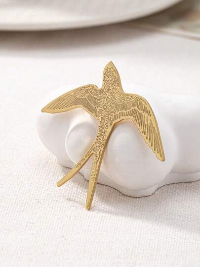 1pc Fashionable Titanium Alloy Ouroboros Brooch, Unisex, Can Be Used As Clothing Accessory, Metal Cute Pin, Personalized Multi-Functional Brooch, Formal Dress Accessory, Clothing Bag Decoration