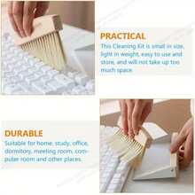 Bộ dụng cụ vệ sinh để bàn nhỏ gọn - Chổi và hốt rác mini với lông chổi bằng nylon giúp quét dọn bàn, xe hơi và thú cưng hiệu quả. - Nhiều màu - Xem 7