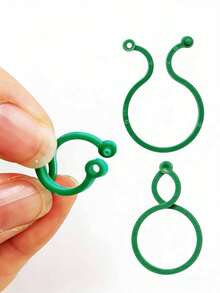 100 chiếc kẹp nhựa cố định dây leo - Dụng cụ hỗ trợ giá đỡ cây cà chua trong vườn với vòng khóa. - Một kích thước phù hợp với tất cả - Xem 4