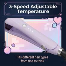 30-Second Quick Heating Curling Iron, 3-Minute Long-Lasting Curls, Professional Curling Wand With LCD Display - EU C Type Plug(220-240V) - View 4