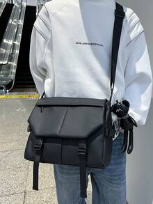 1 Piece Unisex Functional Large Capacity Messenger Crossbody Bag Water Resistant For Daily Commute & Travel - Multicolor - View 5