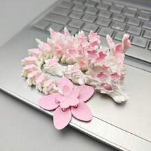 3D Printed Cherry Blossom Dragon Model A Joint Movable Simulation Animal Ornament Doll Figure - Holiday Gift - Birthday Gift - Multicolor - View 8