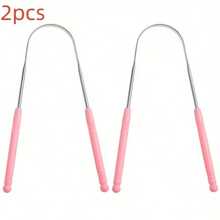 Reusable Stainless Steel Tongue Scraper With Comfortable Handle, Designed For Oral Hygiene, Oral Cleaning Tool - Multicolor - View 11