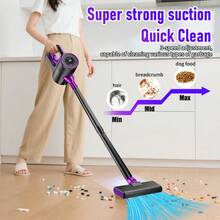 Multifunctional Long Handle Stick Handheld Vacuum Cleaner, Car Vacuum Cleaner, Built-In 3pcs 2000mAh Rechargeable High-Efficiency Lithium Batteries, USB/TYPE-C Interface, 100W Power, Long Handle Strong Suction Electric Vacuum Cleaner, High-Speed Motor, Stick Vacuum Cleaner - Multifunctional Vacuum Cleaner - View 8