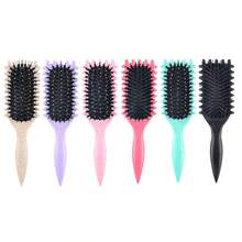 1 Peça Escova de Cabelo Modeladora com Mola, Escova de Cabelo com Almofada de Ar para Massagem, Pente de Cabelo de Onda Grande, Viagem, Aniversário - Multicolorido - Visão 2