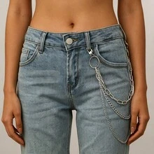European And American Rugged Style Multi-Layer Gold Pants Chain, Minimalist Versatile Women's Jeans Waist Chain Decoration, Daily Accessory - Multicolor - View 8