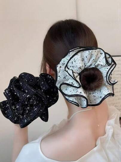 Floral Scrunchie, Ins Style