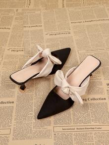 Giày sandal cao gót mũi nhọn, quai hậu, kiểu dáng đa năng, thích hợp cho công sở, tiệc tùng, đám cưới, hộp đêm. - Màu be - Xem 4