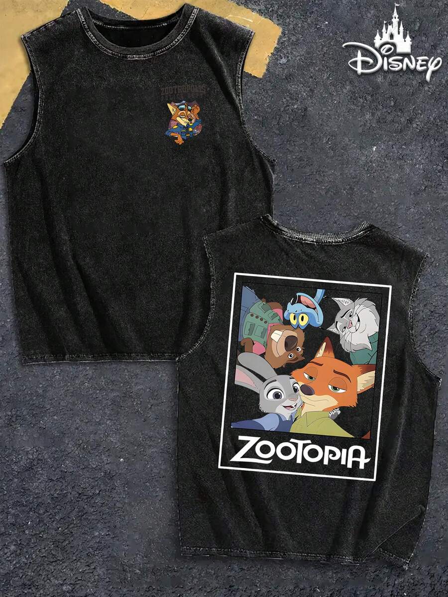 Disney Canotte da uomo - nero - Visualizzare 1