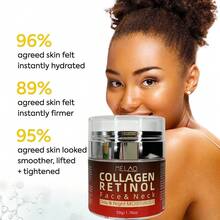 MELAO 胶原蛋白视黄醇面颈霜，日夜保湿霜，补水紧致霜，令肌肤更光滑透亮，50克/1.76盎司 - 50g - 查看 5