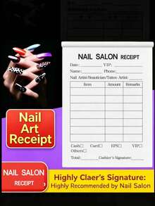1pc/2pcs, Nail & Eyelash Salon Order & Account Book - A - View 3