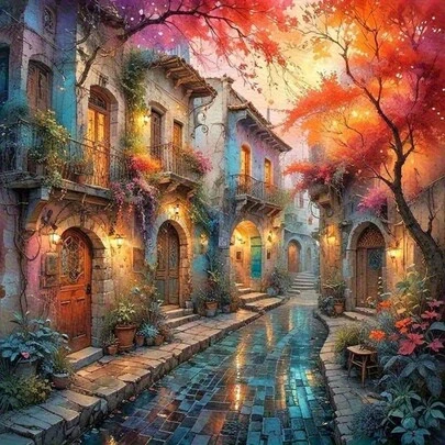 5D Diamond Painting Kit, Full Round Diamond Mosaic Art Handmade, Suitable For Holiday Party Decor, Frameless Wall Hanging, Applicable For Bedroom, Office And Living Room Decoration